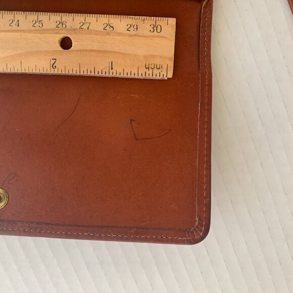 Vtg Dooney & Bourke All Weather Leather Pebbled Checkbook Wallet Coin purse - Picture 11 of 13